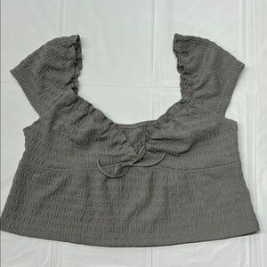 SHEIN - Grey Women's Top - Small